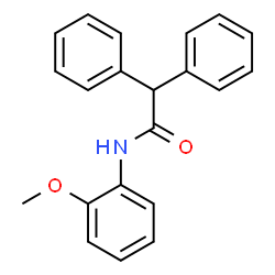 ChemSpider 2D Image | N-(2-Methoxyphenyl)-2,2-diphenylacetamide | C21H19NO2
