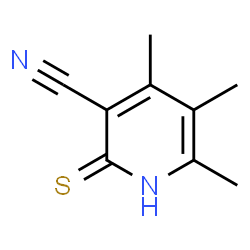ChemSpider 2D Image | 4,5,6-Trimethyl-2-sulfanylnicotinonitrile | C9H10N2S