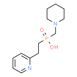 ChemSpider 2D Image | (1-Piperidinylmethyl)[2-(2-pyridinyl)ethyl]phosphinic acid | C13H21N2O2P