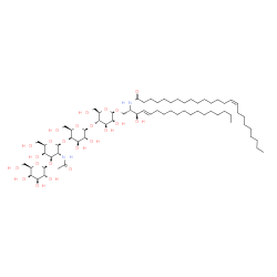 ChemSpider 2D Image | (15Z)-N-[(2S,3R,4E)-1-{[beta-D-Galactopyranosyl-(1->3)-2-acetamido-2-deoxy-beta-D-galactopyranosyl-(1->4)-beta-D-galactopyranosyl-(1->4)-beta-D-glucopyranosyl]oxy}-3-hydroxy-4-octadecen-2-yl]-15-tetra
cosenamide | C68H124N2O23