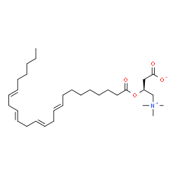 ChemSpider 2D Image | (3S)-3-[(9E,12E,15E,18E)-9,12,15,18-Tetracosatetraenoyloxy]-4-(trimethylammonio)butanoate | C31H53NO4