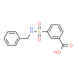 ChemSpider 2D Image | 3-Benzylsulfamoyl-benzoic acid | C14H13NO4S