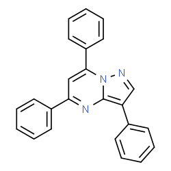 ChemSpider 2D Image | 3,5,7-Triphenylpyrazolo[1,5-a]pyrimidine | C24H17N3