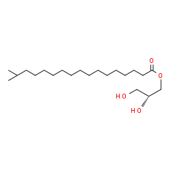 ChemSpider 2D Image | (2R)-2,3-Dihydroxypropyl 16-methylheptadecanoate | C21H42O4