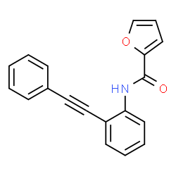 ChemSpider 2D Image | N-[2-(Phenylethynyl)phenyl]-2-furamide | C19H13NO2