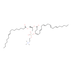ChemSpider 2D Image | (2R)-2-[(4Z,7E,10E,13E,16E)-4,7,10,13,16-Docosapentaenoyloxy]-3-[(9E)-9-hexadecenoyloxy]propyl 2-(trimethylammonio)ethyl phosphate | C46H80NO8P