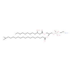 ChemSpider 2D Image | (15R)-21-Amino-10,18-dihydroxy-18-oxido-12-oxo-13,17,19-trioxa-18lambda~5~-phosphahenicosan-15-yl 17-methyloctadecanoate | C36H72NO9P
