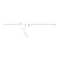ChemSpider 2D Image | 18,21,22-Trihydroxy-18-oxido-12-oxo-13,17,19-trioxa-18lambda~5~-phosphadocosan-15-yl 17-methyloctadecanoate | C37H73O10P