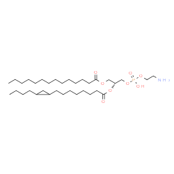 ChemSpider 2D Image | (2R)-3-{[(2-Aminoethoxy)(hydroxy)phosphoryl]oxy}-2-{[8-(2-butylcyclopropyl)octanoyl]oxy}propyl myristate | C34H66NO8P