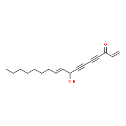ChemSpider 2D Image | (9E)-8-Hydroxy-1,9-heptadecadiene-4,6-diyn-3-one | C17H22O2