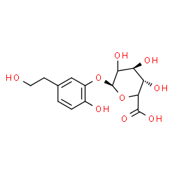 ChemSpider 2D Image | 2-Hydroxy-5-(2-hydroxyethyl)phenyl beta-D-threo-hexopyranosiduronic acid | C14H18O9