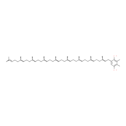ChemSpider 2D Image | 2,3-Dimethyl-5-[(2E,6E,10E,14E,18E,22E,26E,30E)-3,7,11,15,19,23,27,31,35-nonamethyl-2,6,10,14,18,22,26,30,34-hexatriacontanonaen-1-yl]-1,4-benzenediol | C53H82O2