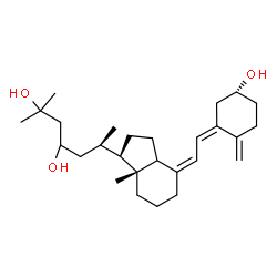 ChemSpider 2D Image | (3R,5Z,7Z,14xi)-9,10-Secocholesta-5,7,10-triene-3,23,25-triol | C27H44O3