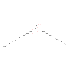 ChemSpider 2D Image | (2S)-1-Hydroxy-3-(stearoyloxy)-2-propanyl (11E)-11-octadecenoate | C39H74O5