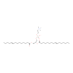 ChemSpider 2D Image | (2R)-2-[(9E)-9-Hexadecenoyloxy]-3-[(9E)-9-tetradecenoyloxy]propyl 2-(trimethylammonio)ethyl phosphate | C38H72NO8P