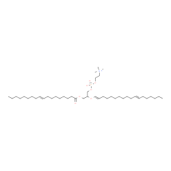 ChemSpider 2D Image | 2-[(1E,11E)-1,11-Octadecadien-1-yloxy]-3-[(9E)-9-octadecenoyloxy]propyl 2-(trimethylammonio)ethyl phosphate | C44H84NO7P