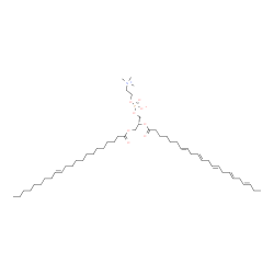 ChemSpider 2D Image | (2R)-2-[(7E,10E,13E,16E,19E)-7,10,13,16,19-Docosapentaenoyloxy]-3-[(13E)-13-docosenoyloxy]propyl 2-(trimethylammonio)ethyl phosphate | C52H92NO8P