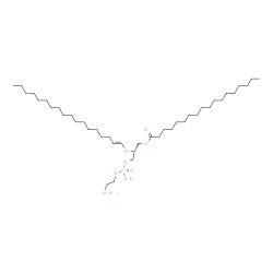ChemSpider 2D Image | (2R)-3-{[(2-Aminoethoxy)(hydroxy)phosphoryl]oxy}-2-[(1E)-1-octadecen-1-yloxy]propyl stearate | C41H82NO7P