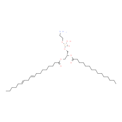 ChemSpider 2D Image | (2R)-3-{[(2-Aminoethoxy)(hydroxy)phosphoryl]oxy}-2-(pentadecanoyloxy)propyl (9E,12E)-9,12-octadecadienoate | C38H72NO8P