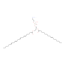 ChemSpider 2D Image | (2R)-3-{[(2-Aminoethoxy)(hydroxy)phosphoryl]oxy}-2-[(9E)-9-hexadecenoyloxy]propyl (5E,8E,11E,14E)-5,8,11,14-icosatetraenoate | C41H72NO8P