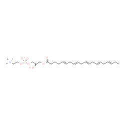 ChemSpider 2D Image | (2R)-2-Hydroxy-3-[(5E,8E,11E,14E,17E)-5,8,11,14,17-icosapentaenoyloxy]propyl 2-(trimethylammonio)ethyl phosphate | C28H48NO7P