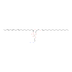 ChemSpider 2D Image | (15E,19R)-25-Amino-22-hydroxy-22-oxido-17,21,23-trioxa-22lambda~5~-phosphapentacos-15-en-19-yl (9E,12E,15E)-9,12,15-octadecatrienoate | C39H72NO7P