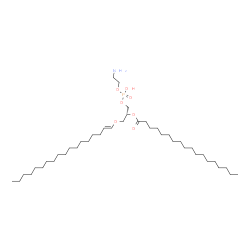 ChemSpider 2D Image | (17E,21R)-27-Amino-24-hydroxy-24-oxido-19,23,25-trioxa-24lambda~5~-phosphaheptacos-17-en-21-yl stearate | C41H82NO7P