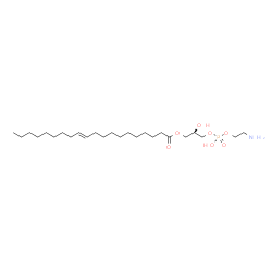 ChemSpider 2D Image | (2R)-3-{[(2-Aminoethoxy)(hydroxy)phosphoryl]oxy}-2-hydroxypropyl (11E)-11-icosenoate | C25H50NO7P