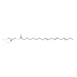 ChemSpider 2D Image | (2S)-2,3-Dihydroxypropyl (9E,12E,15E)-9,12,15-octadecatrienoate | C21H36O4