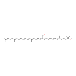 ChemSpider 2D Image | 1-Methoxy-1,2-dihydro-psi,psi-caroten-20-al | C41H58O2