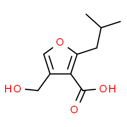ChemSpider 2D Image | 4-(Hydroxymethyl)-2-isobutyl-3-furoic acid | C10H14O4