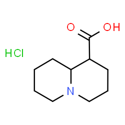 ChemSpider 2D Image | Octahydro-2H-quinolizine-1-carboxylic acid hydrochloride (1:1) | C10H18ClNO2