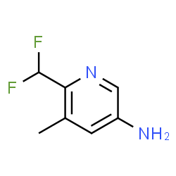 ChemSpider 2D Image | 6-(Difluoromethyl)-5-methyl-3-pyridinamine | C7H8F2N2