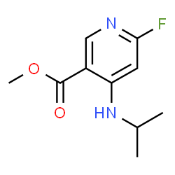 ChemSpider 2D Image | Methyl 6-fluoro-4-(isopropylamino)nicotinate | C10H13FN2O2