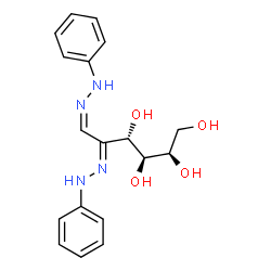 ChemSpider 2D Image | (2R,3S,4S,5E,6Z)-5,6-Bis(phenylhydrazono)-1,2,3,4-hexanetetrol | C18H22N4O4