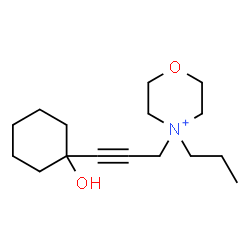 ChemSpider 2D Image | 4-[3-(1-Hydroxycyclohexyl)-2-propyn-1-yl]-4-propylmorpholin-4-ium | C16H28NO2