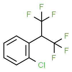 ChemSpider 2D Image | 1-Chloro-2-(1,1,1,3,3,3-hexafluoro-2-propanyl)benzene | C9H5ClF6