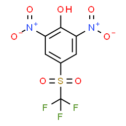 ChemSpider 2D Image | 2,6-Dinitro-4-[(trifluoromethyl)sulfonyl]phenol | C7H3F3N2O7S