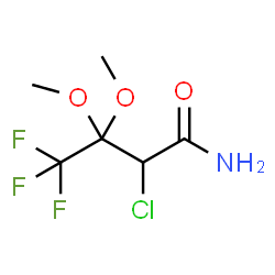 ChemSpider 2D Image | 2-Chloro-4,4,4-trifluoro-3,3-dimethoxybutanamide | C6H9ClF3NO3