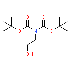 ChemSpider 2D Image | Bis(2-methyl-2-propanyl) (2-hydroxyethyl)imidodicarbonate | C12H23NO5