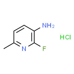 ChemSpider 2D Image | 2-Fluoro-6-methyl-3-pyridinamine hydrochloride (1:1) | C6H8ClFN2