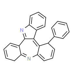 ChemSpider 2D Image | 5-Phenyl-5,10-dihydrodibenzo[2,3:6,7]azepino[4,5-b]indole | C26H18N2