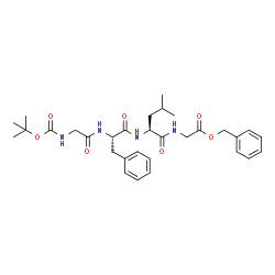 ChemSpider 2D Image | Benzyl N-{[(2-methyl-2-propanyl)oxy]carbonyl}glycyl-L-phenylalanyl-L-leucylglycinate | C31H42N4O7
