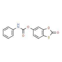 ChemSpider 2D Image | 2-Oxo-1,3-benzoxathiol-6-yl phenylcarbamate | C14H9NO4S