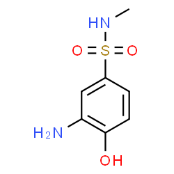 ChemSpider 2D Image | 3-Amino-4-hydroxy-N-methylbenzenesulfonamide | C7H10N2O3S