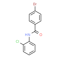 ChemSpider 2D Image | 4-Bromo-N-(2-chlorophenyl)benzamide | C13H9BrClNO
