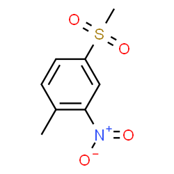 ChemSpider 2D Image | Methyl 3-nitro-p-tolyl sulfone | C8H9NO4S