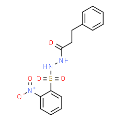 ChemSpider 2D Image | N'-[(2-Nitrophenyl)sulfonyl]-3-phenylpropanehydrazide | C15H15N3O5S