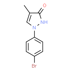 ChemSpider 2D Image | 2-(4-bromophenyl)-4-methyl-1H-pyrazol-5-one | C10H9BrN2O