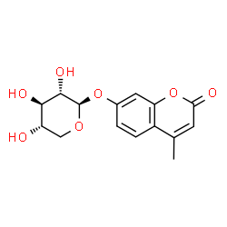 ChemSpider 2D Image | 4-Methyl-2-oxo-2H-chromen-7-yl beta-L-xylopyranoside | C15H16O7